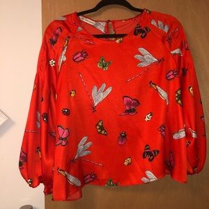 Zara Insect Print Top